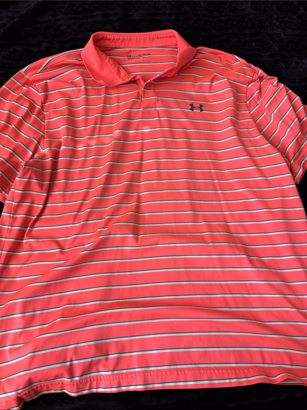 Under Armour Men’s Coral-Striped Performance Polo